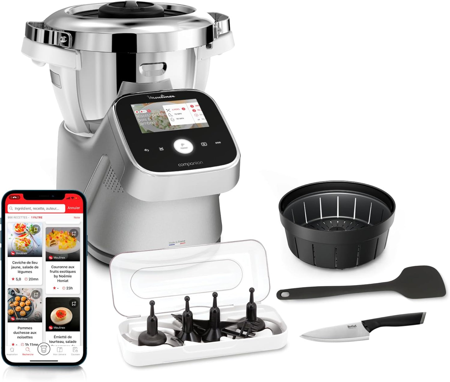 Moulinex - I-Companion Touch Pro Robot Cuiseur 4.5 L - Argent