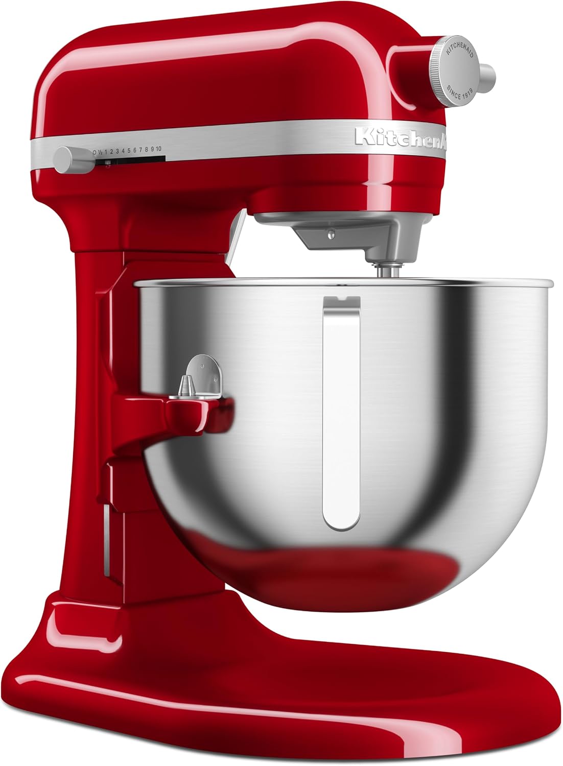 KitchenAid Robot Pâtissier Professionnel 6.6L Relevage Bol, Engrenages Tout Métal, 11 Vitesses, Démarrage Progressif, Protection Surchauffe, Rouge Empire